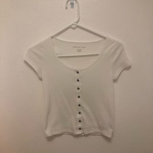 American Eagle U neck tee// XS/TP/EXCH